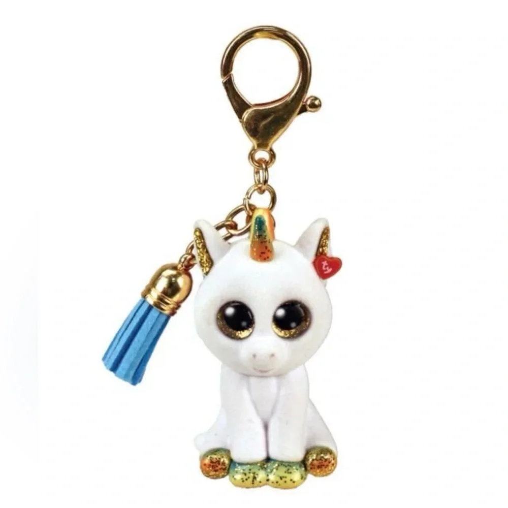 PIXY the Unicorn - TY Mini Beannie Boos key chain